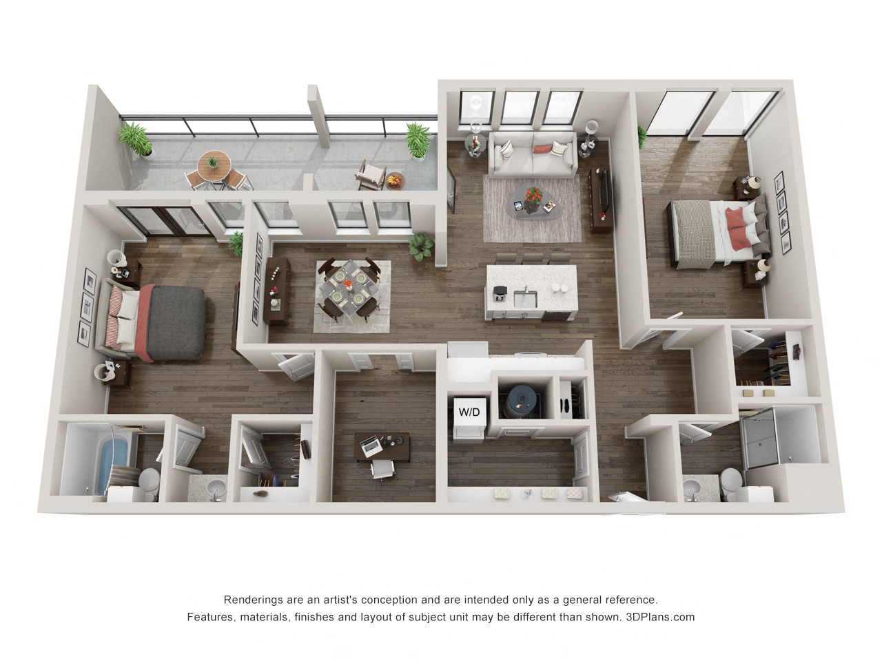 Floor Plans of Grandview Flats, LLC in Granger, IN